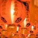 macro shot photography of paper lantern